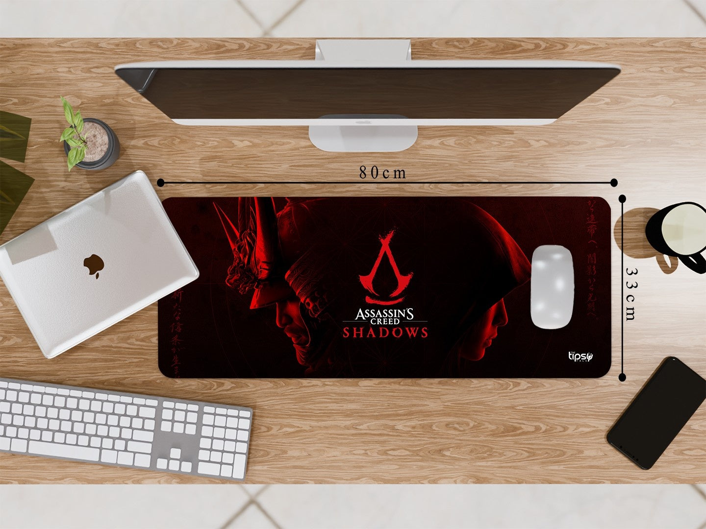"ASSASSIN'S CREED SHADOW - YASUKE & NAOE " Gaming Mousepad Elevate Your Gaming Experience