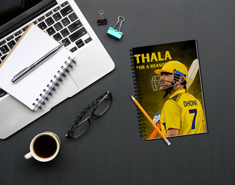 "MS DHONI: CRICKET FANBASE" -Elegant & Inspiring Diary for Daily Reflection