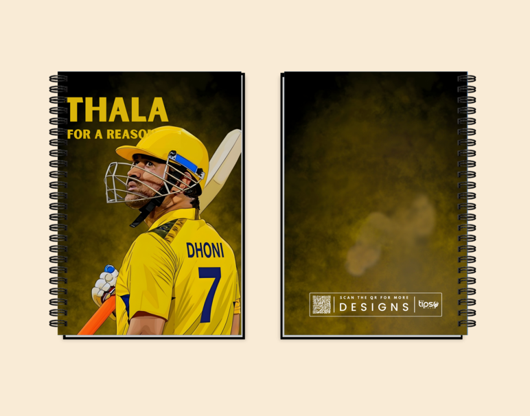 "MS DHONI: CRICKET FANBASE" -Elegant & Inspiring Diary for Daily Reflection