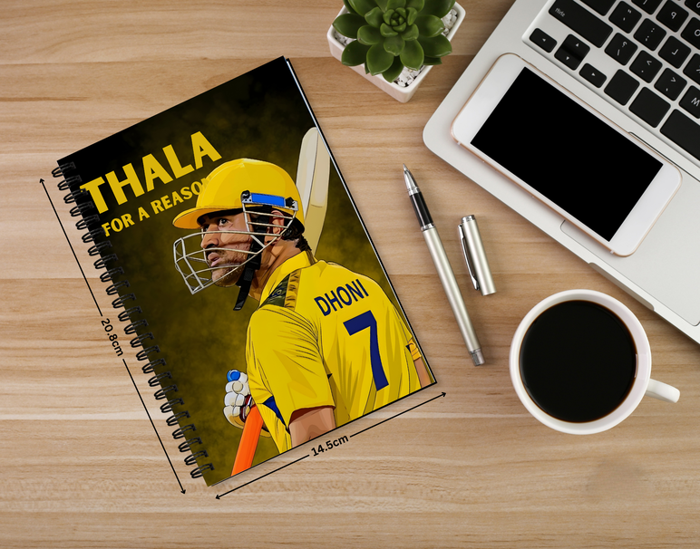 "MS DHONI: CRICKET FANBASE" -Elegant & Inspiring Diary for Daily Reflection