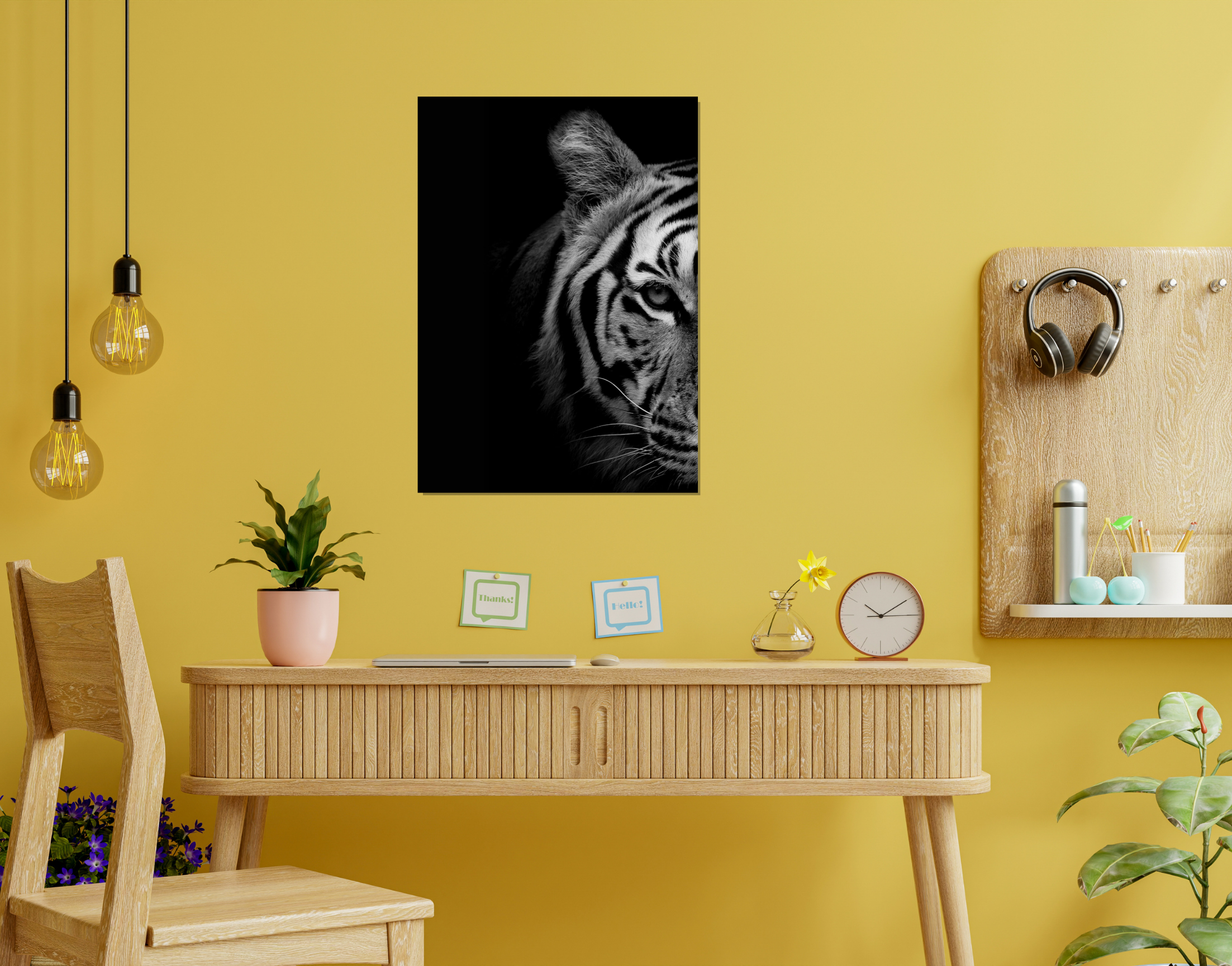 "In The Wild: Tiger"- Shiny & Sturdy Metallic Poster  Art That Pops & Sticks