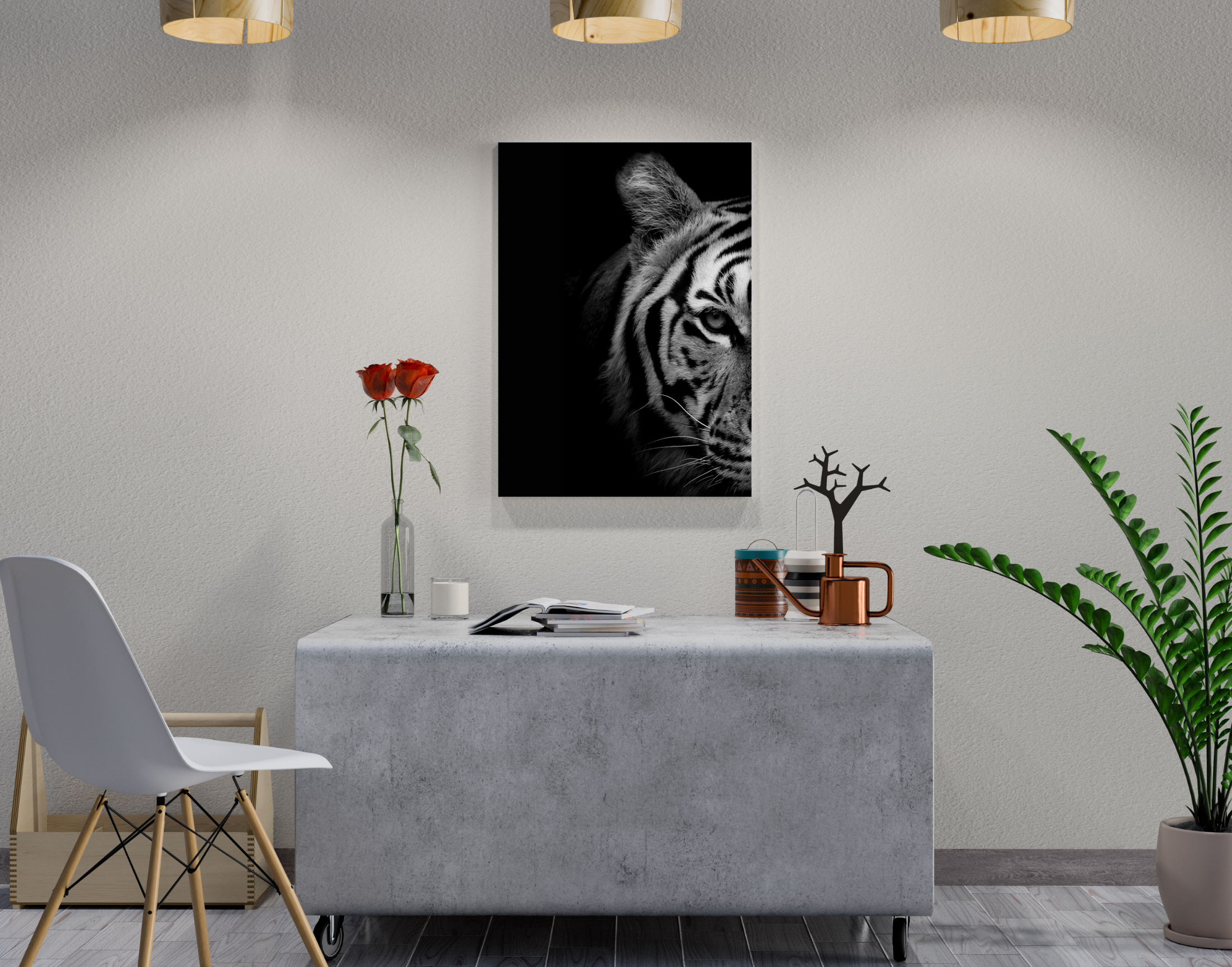 "In The Wild: Tiger"- Shiny & Sturdy Metallic Poster  Art That Pops & Sticks