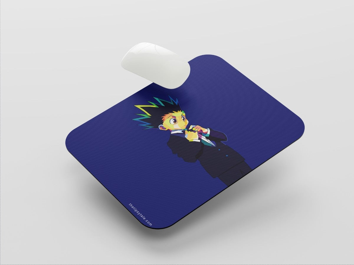 "Gon Freecss Cartoon Version Art: Anime" Mousepad Enhance Your Workspace with Style