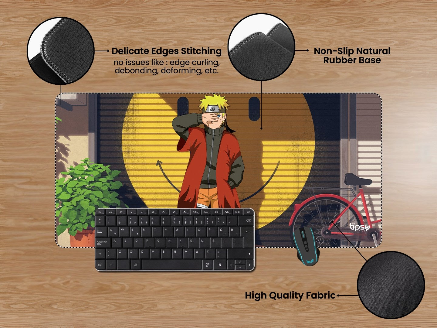 "NARUTO -AESTHETIC BACKGROUND" Gaming Mousepad Elevate Your Gaming Experience