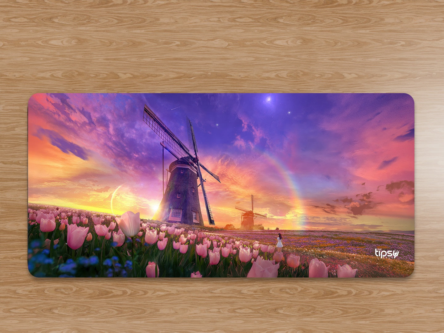 "TULIPS FIELD - NATURE " Gaming Mousepad Elevate Your Gaming Experience