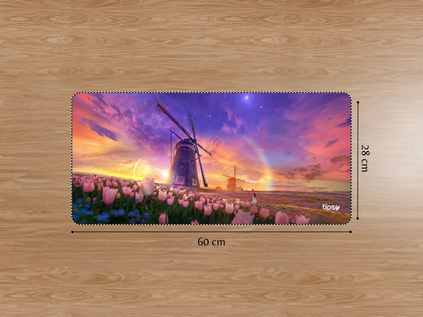"TULIPS FIELD - NATURE " Gaming Mousepad Elevate Your Gaming Experience