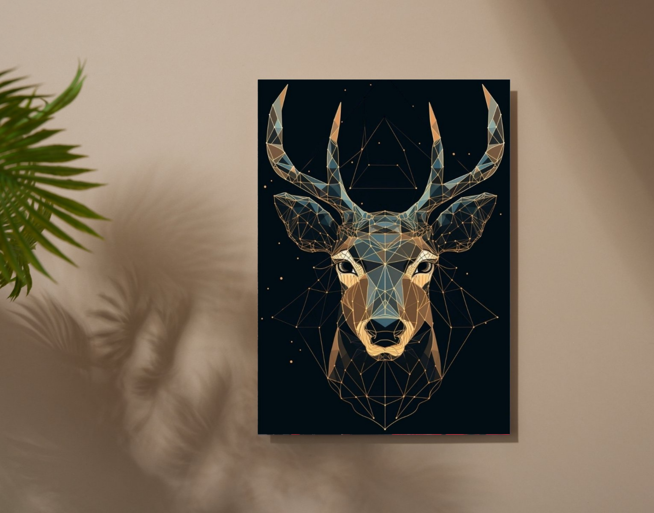 "Buck or Doe- Galaxy Version"- Shiny & Sturdy Metallic Poster  Art That Pops & Sticks