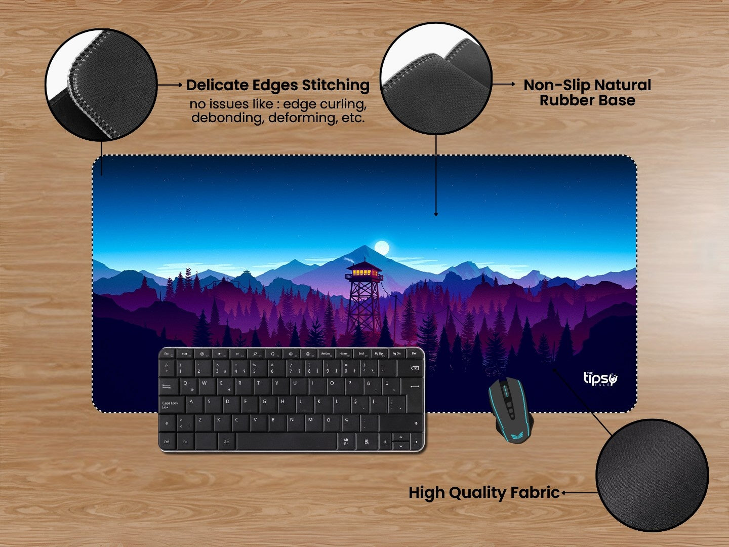 "IN BETWEEN THE FOREST" Gaming Mousepad Elevate Your Gaming Experience