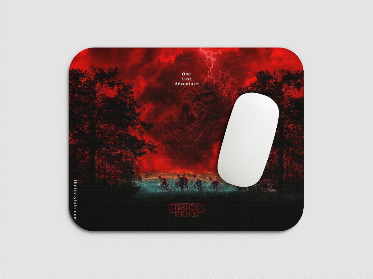 "Stranger Things : One Last Adventure" Mousepad Enhance Your Workspace with Style