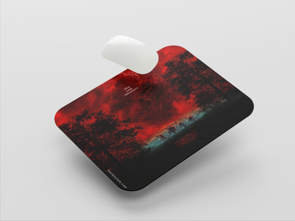 "Stranger Things : One Last Adventure" Mousepad Enhance Your Workspace with Style