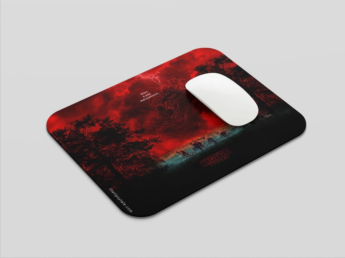 "Stranger Things : One Last Adventure" Mousepad Enhance Your Workspace with Style