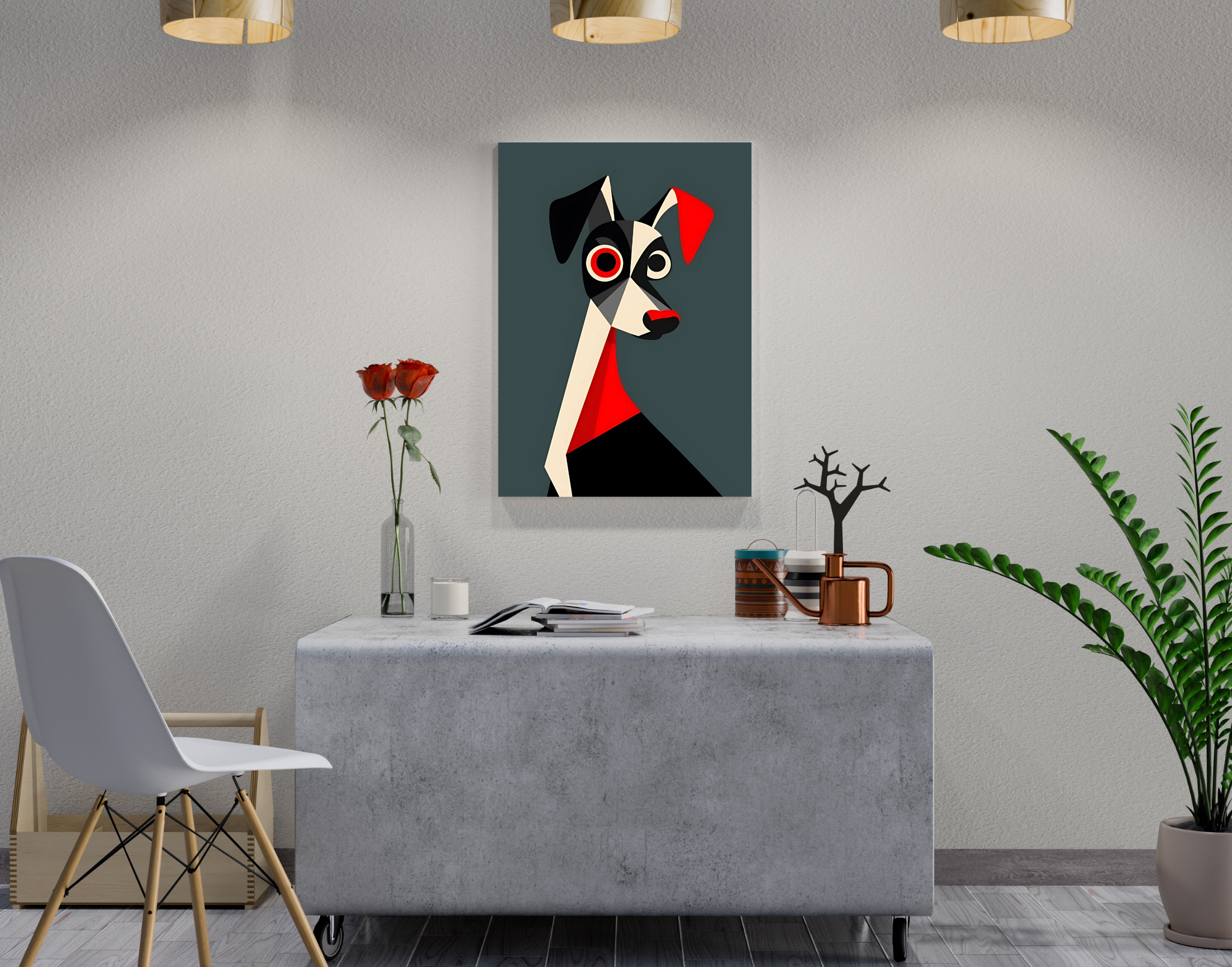 "Bull in The Wild"- Shiny & Sturdy Metallic Poster  Art That Pops & Sticks