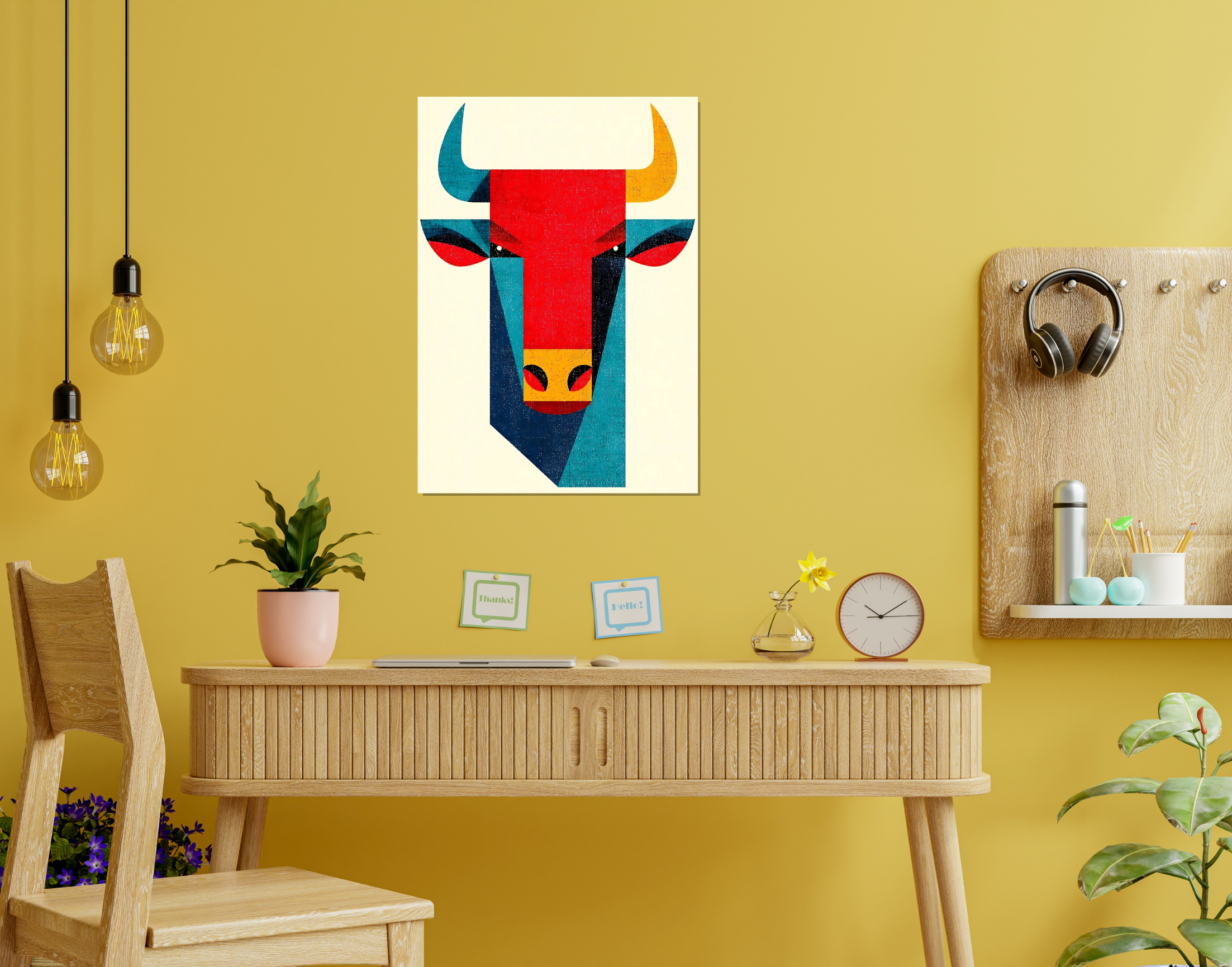 "Chicken In the Wild"- Shiny & Sturdy Metallic Poster  Art That Pops & Sticks