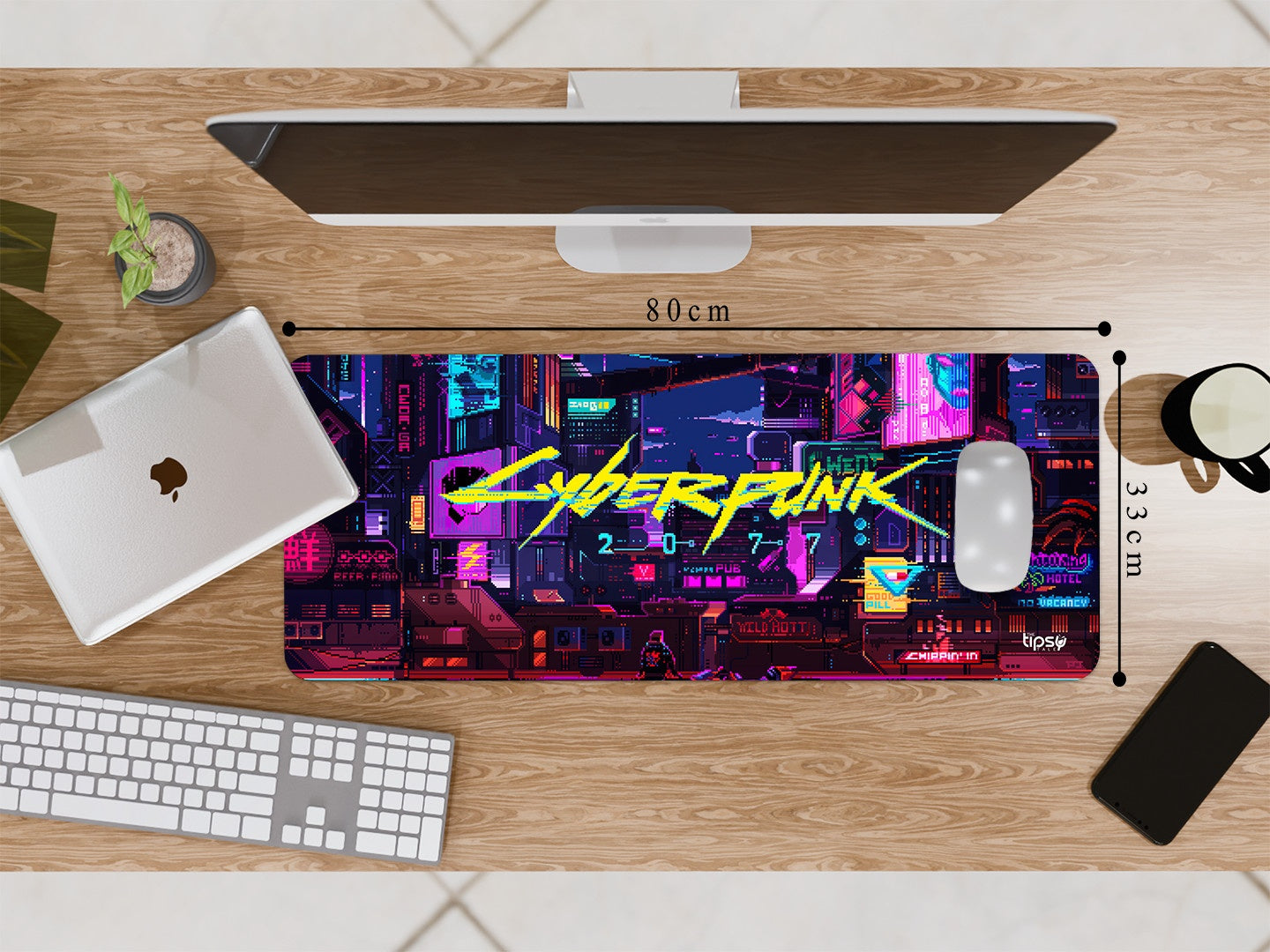 "CYBERPUNK 2077 pixelated" Gaming Mousepad Elevate Your Gaming Experience