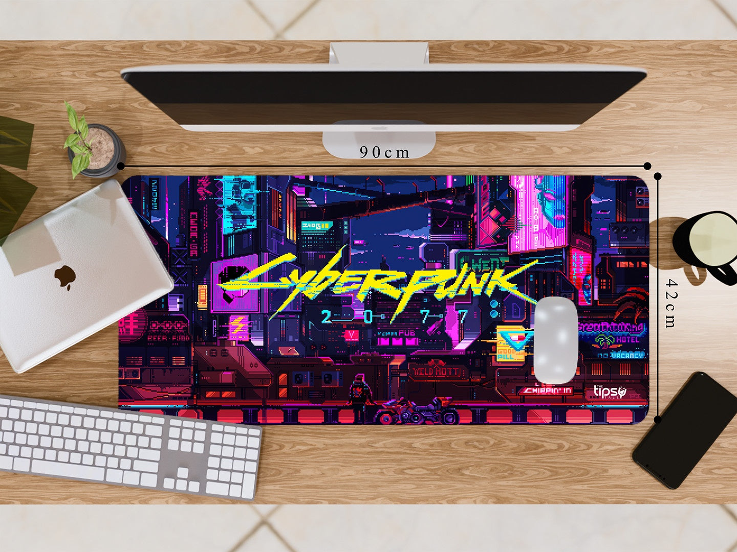 "CYBERPUNK 2077 pixelated" Gaming Mousepad Elevate Your Gaming Experience