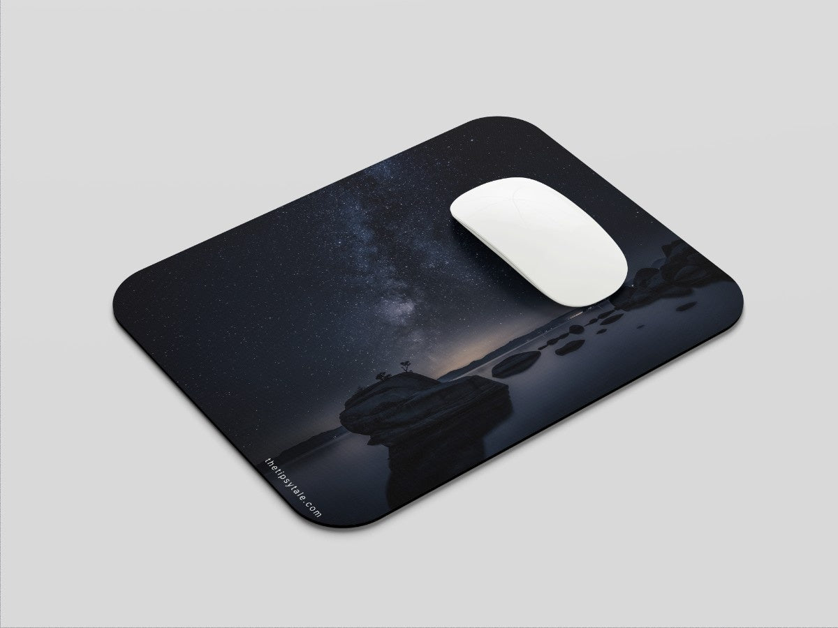 "Bonsai Rock- Milky Way" Mousepad Enhance Your Workspace with Style