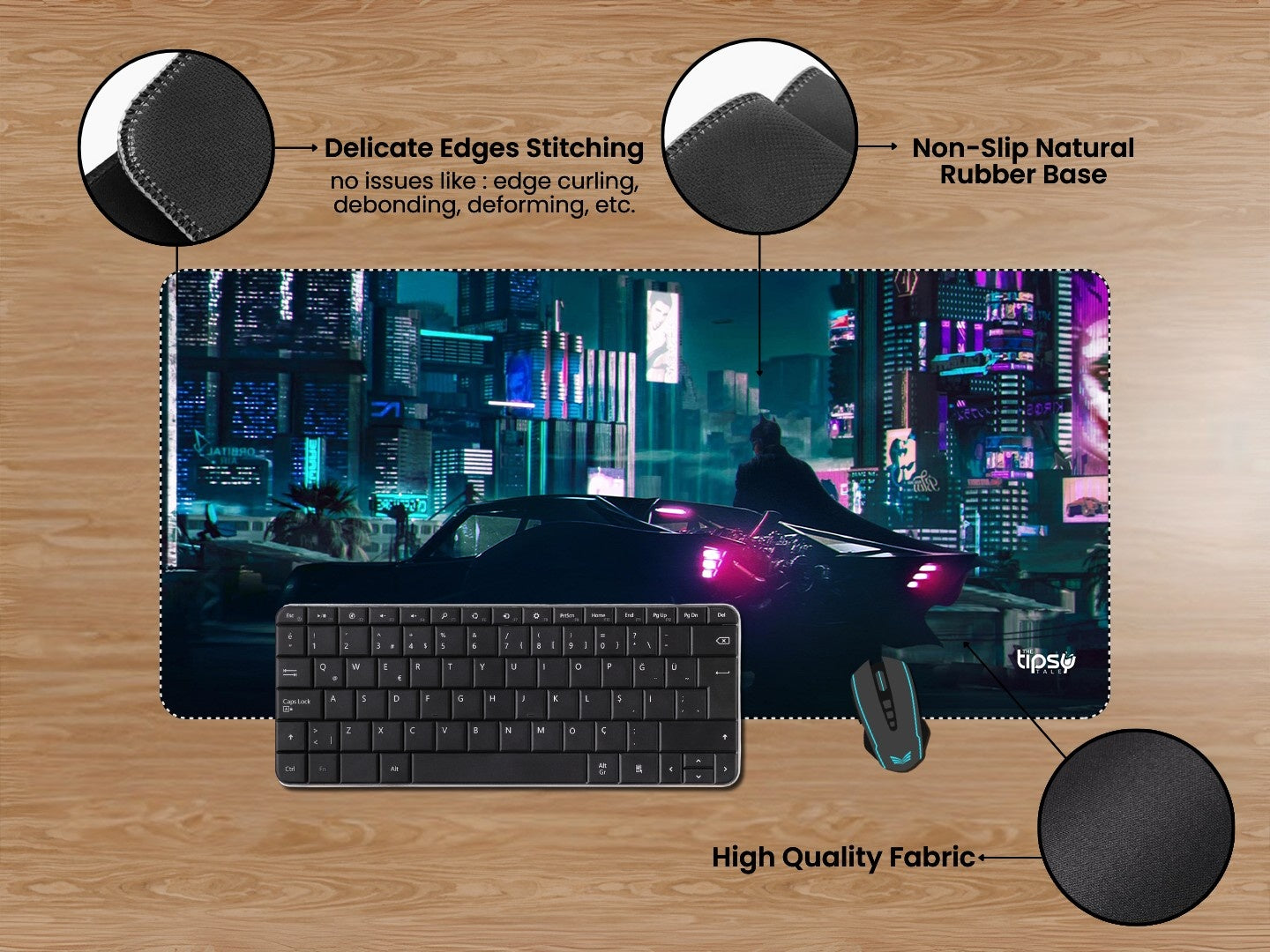 "GOTHAM CITY NEEDS YOU  BATMAN" Gaming Mousepad Elevate Your Gaming Experience