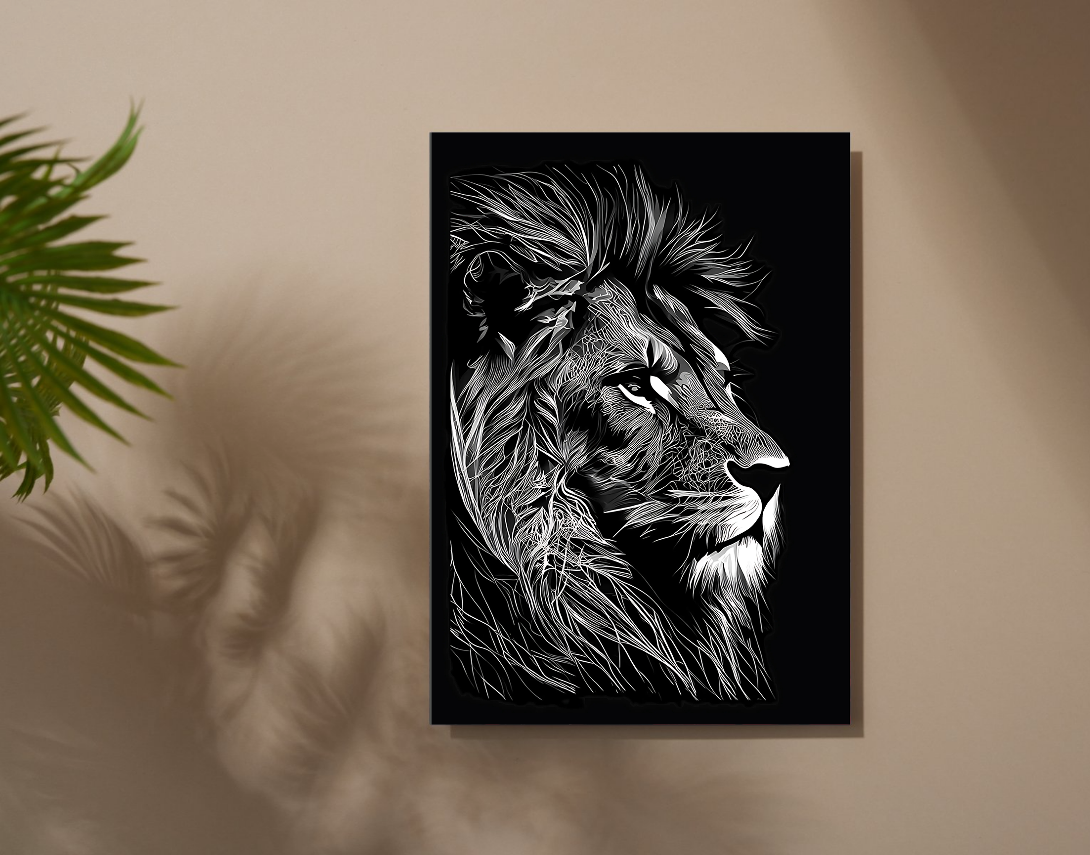 "Lion King"- Shiny & Sturdy Metallic Poster  Art That Pops & Sticks