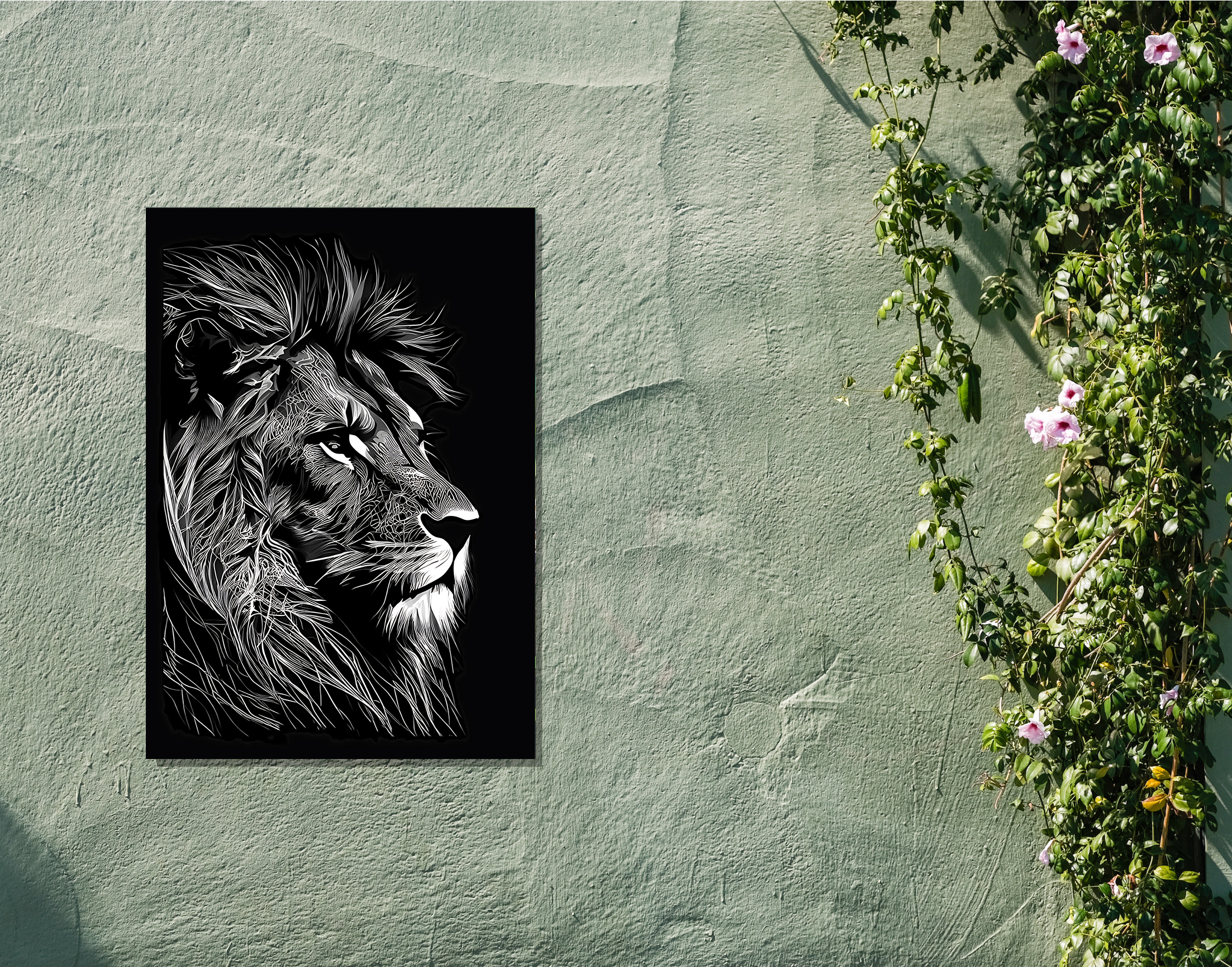 "Lion King"- Shiny & Sturdy Metallic Poster  Art That Pops & Sticks