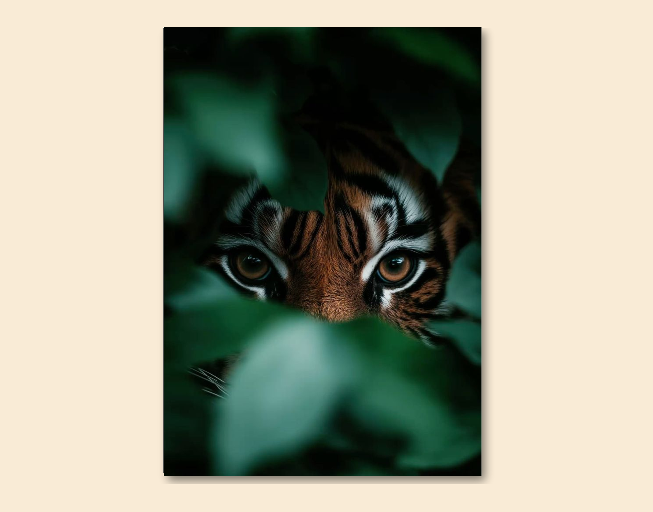 "Tiger in the wild #Forest"- Shiny & Sturdy Metallic Poster  Art That Pops & Sticks