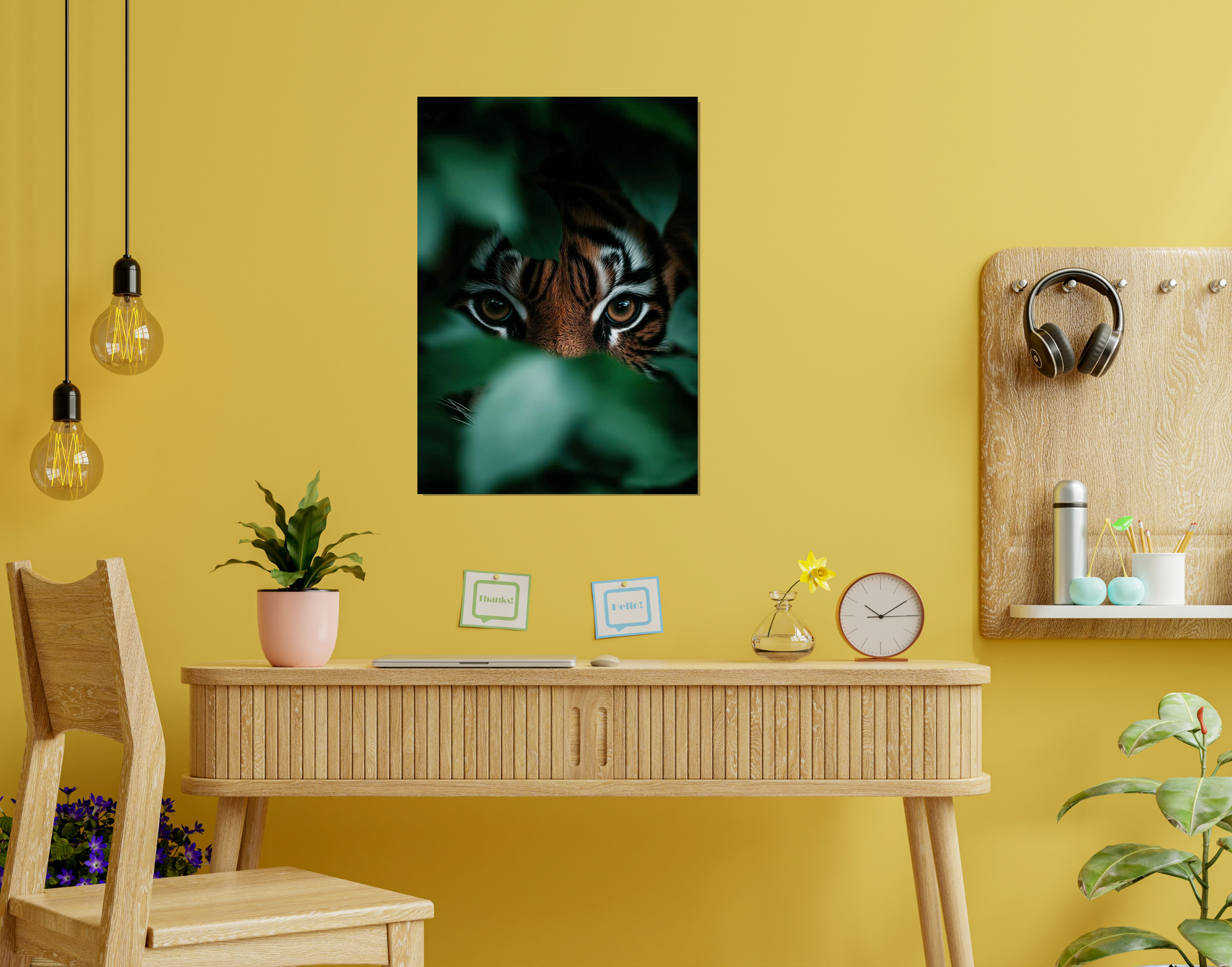"Tiger in the wild #Forest"- Shiny & Sturdy Metallic Poster  Art That Pops & Sticks