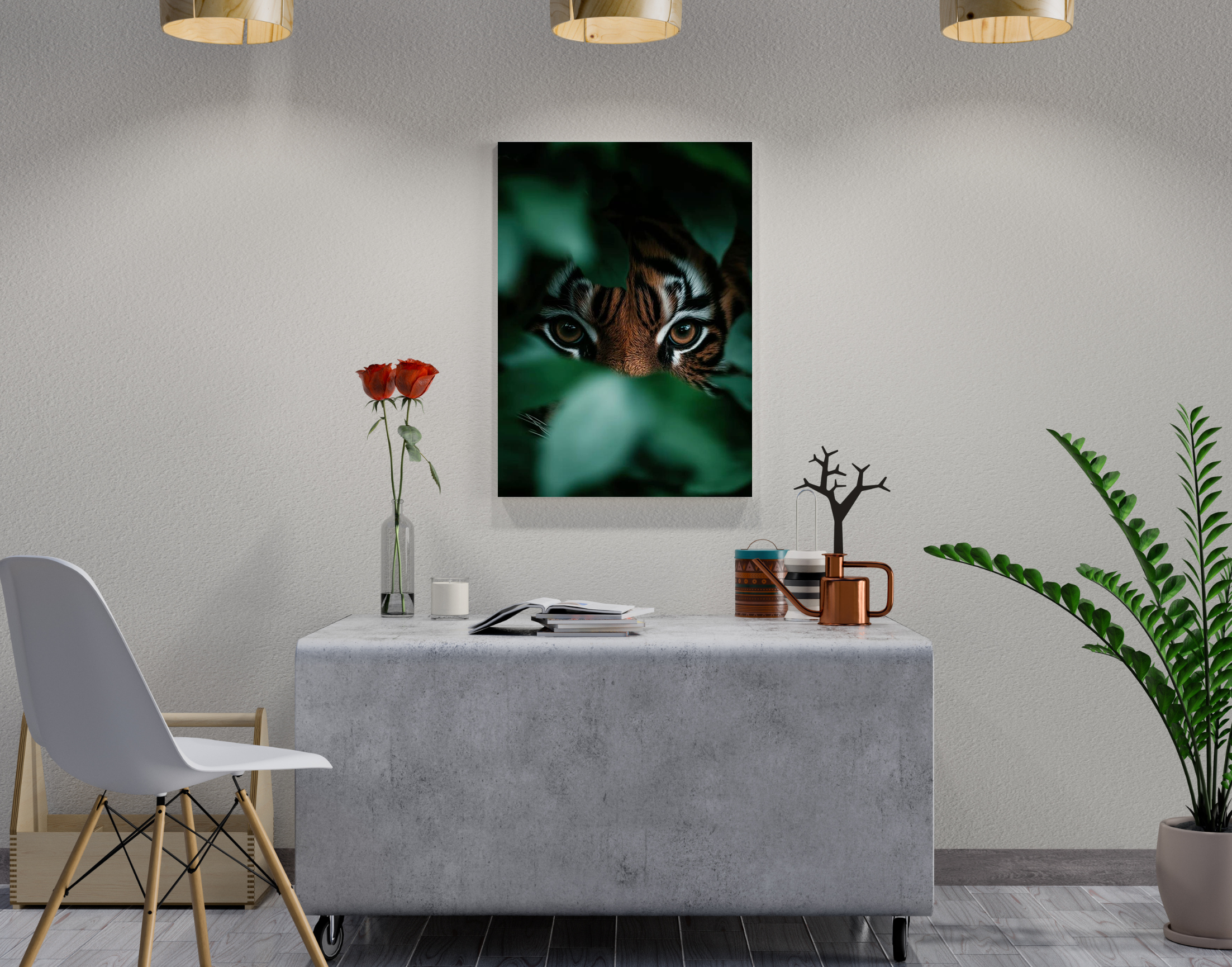 "Tiger in the wild #Forest"- Shiny & Sturdy Metallic Poster  Art That Pops & Sticks