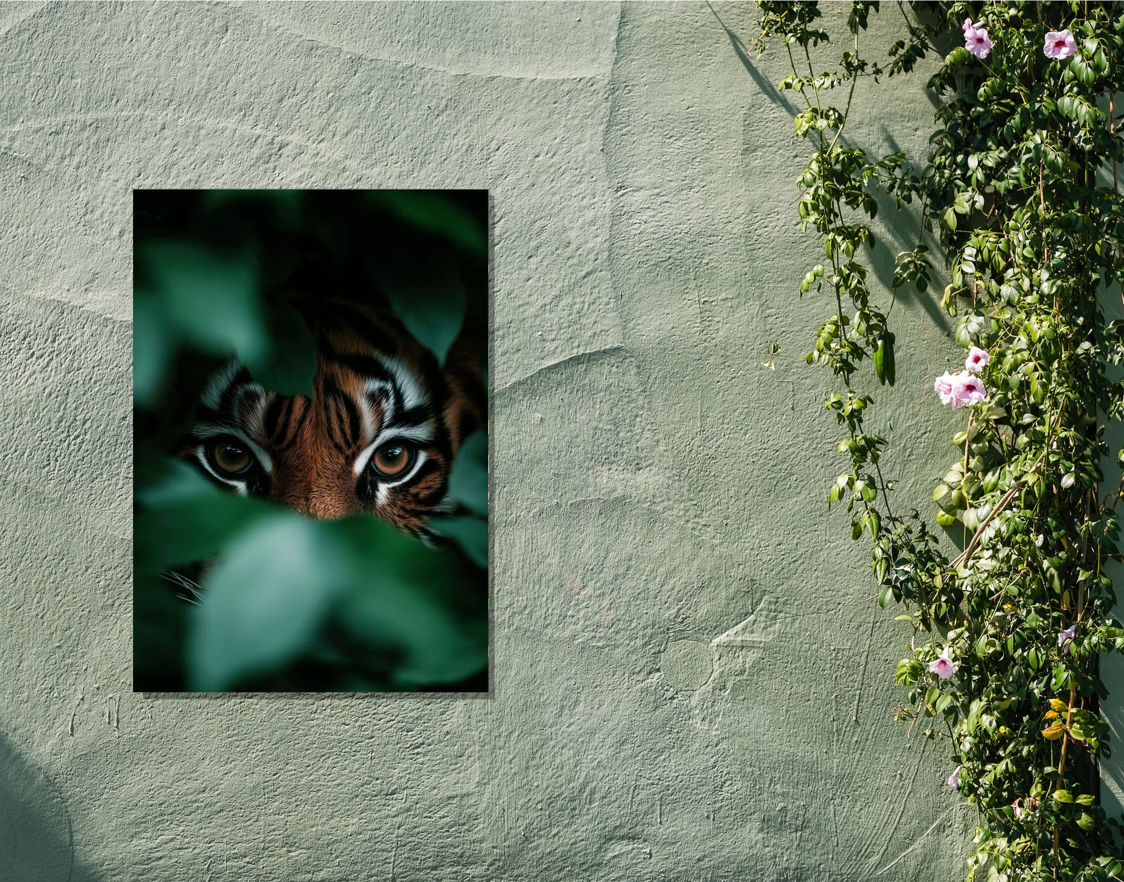 "Tiger in the wild #Forest"- Shiny & Sturdy Metallic Poster  Art That Pops & Sticks