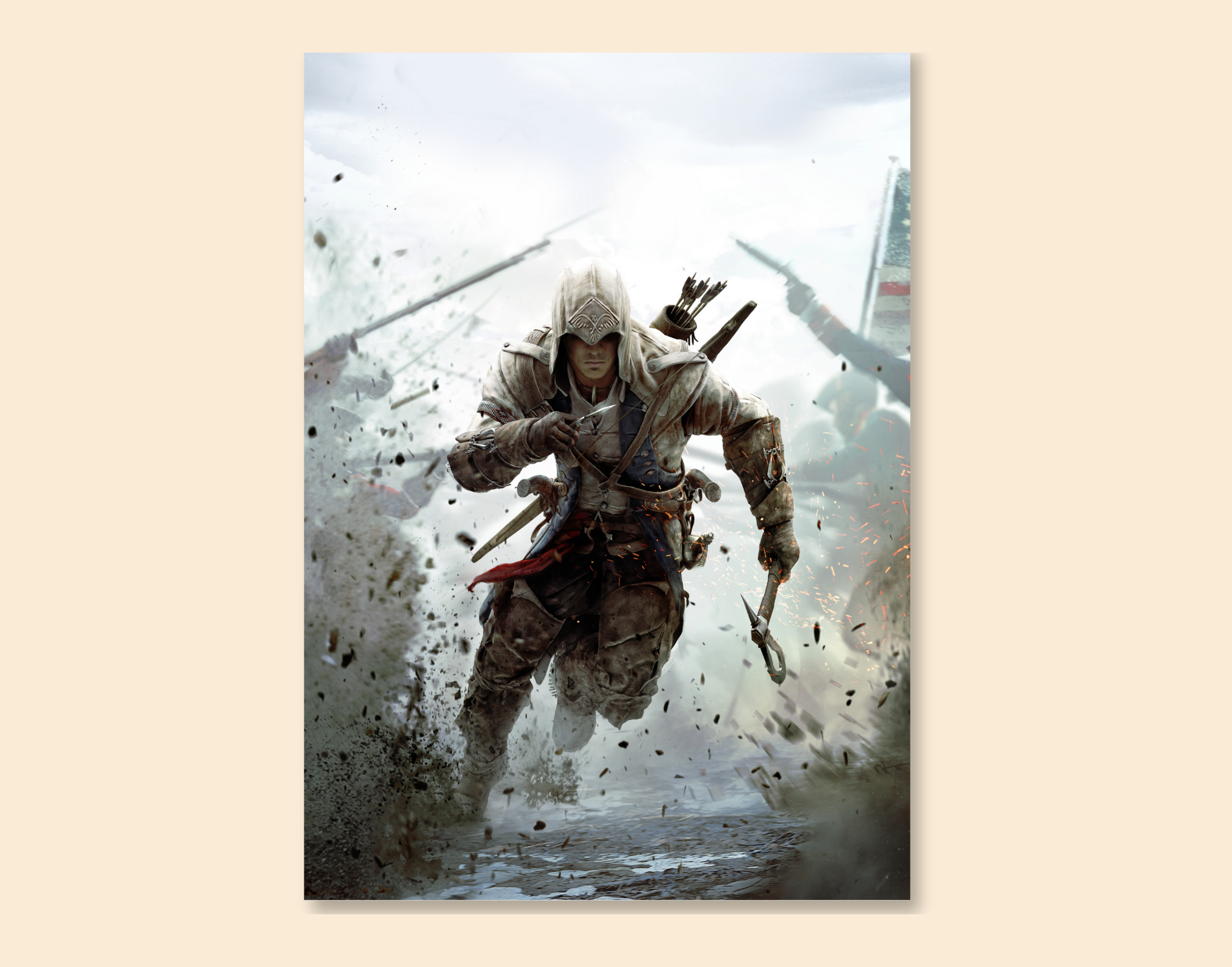 "Xbox Series: Desmond Miles"- Shiny & Sturdy Metallic Poster  Art That Pops & Sticks (Literally!)