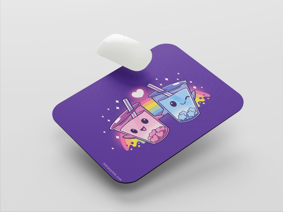 "KAWAII BUBBLE TEA " Mousepad Enhance Your Workspace with Style