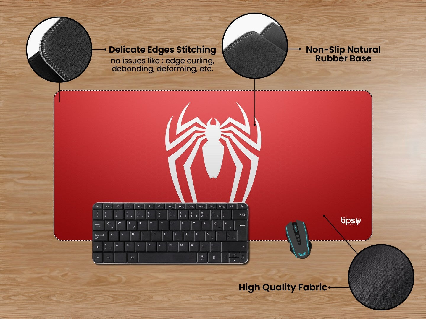 "SPIDERMAN  SYMBOL" Gaming Mousepad Elevate Your Gaming Experience