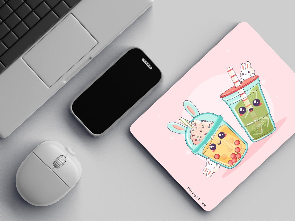 "Kawaii bubble tea Kawaii boba tea " Mousepad Enhance Your Workspace with Style