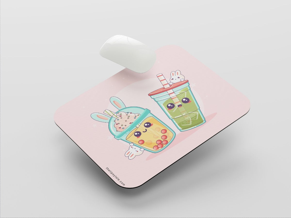 "Kawaii bubble tea Kawaii boba tea " Mousepad Enhance Your Workspace with Style
