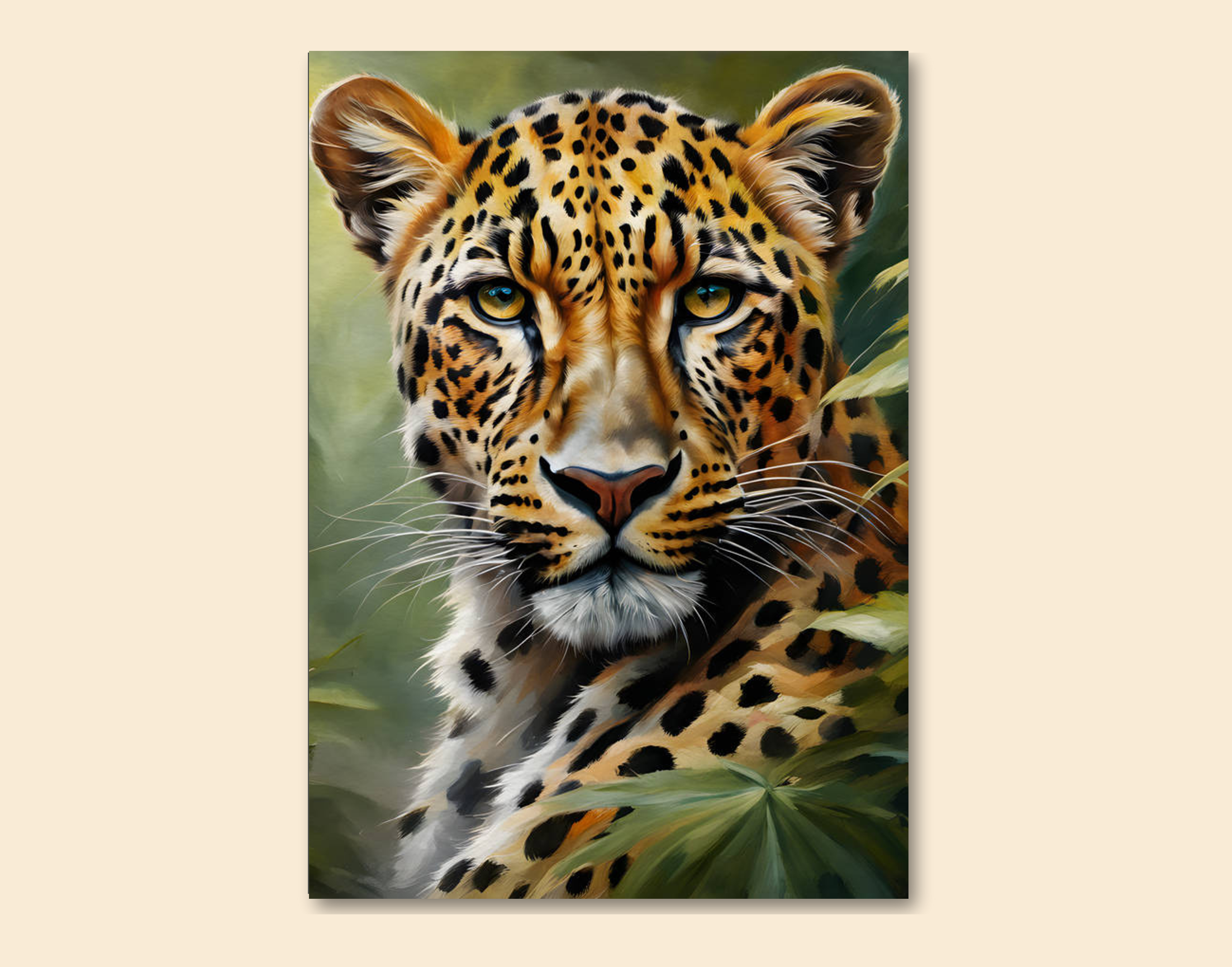 "Cheetah Photography"- Shiny & Sturdy Metallic Poster  Art That Pops & Sticks