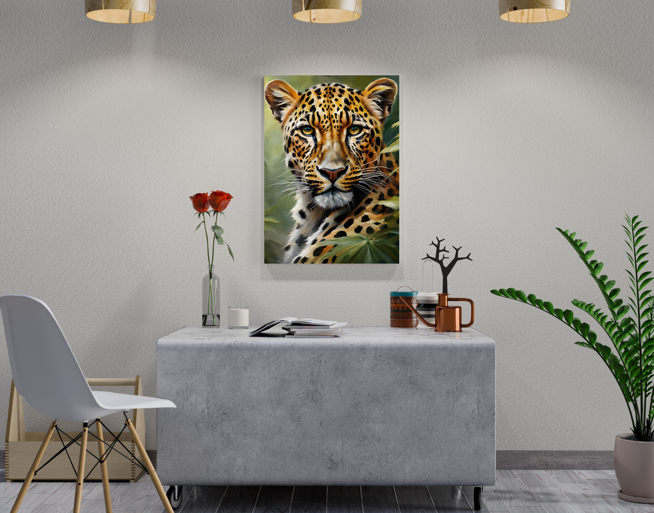"Cheetah Photography"- Shiny & Sturdy Metallic Poster  Art That Pops & Sticks