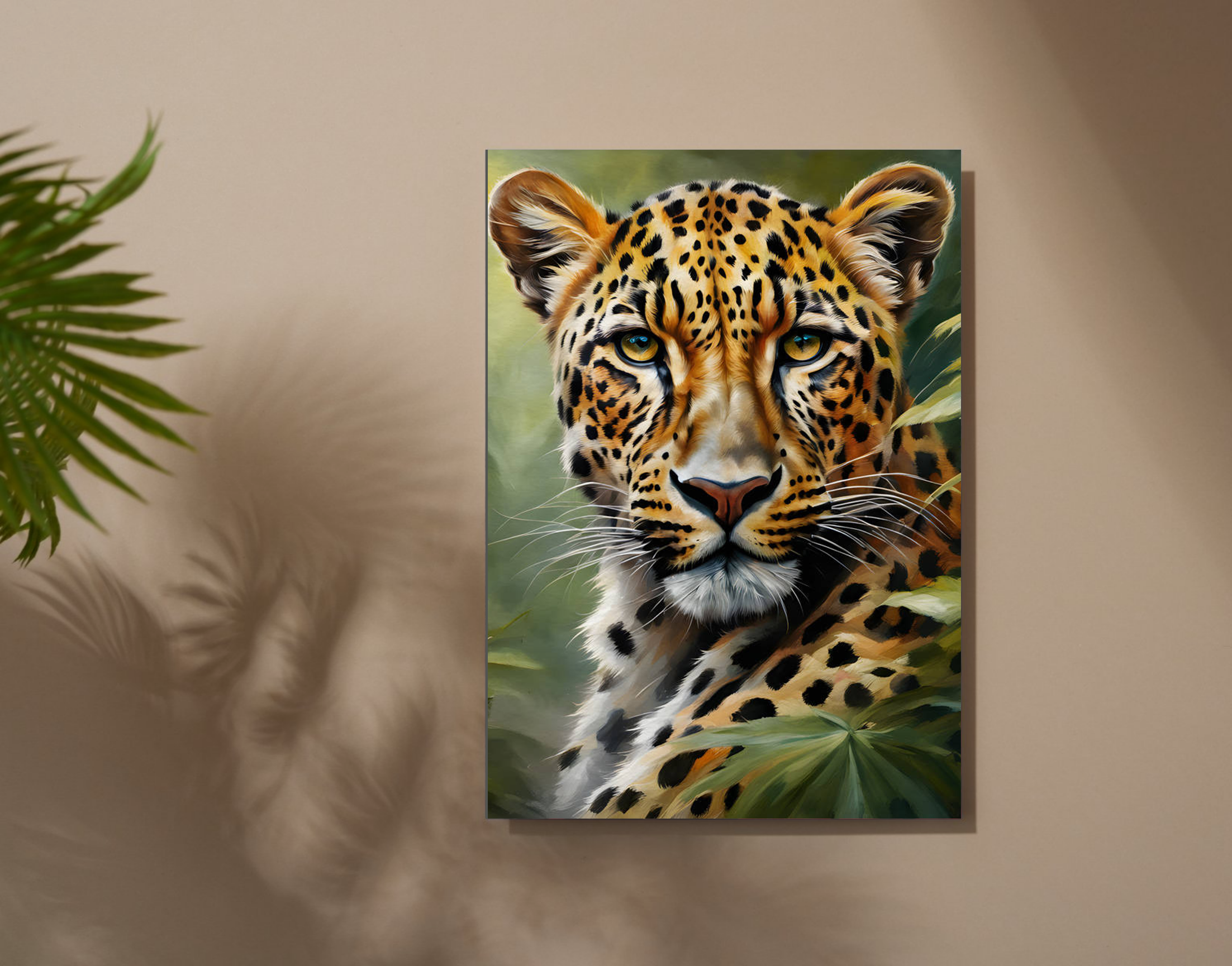 "Cheetah Photography"- Shiny & Sturdy Metallic Poster  Art That Pops & Sticks