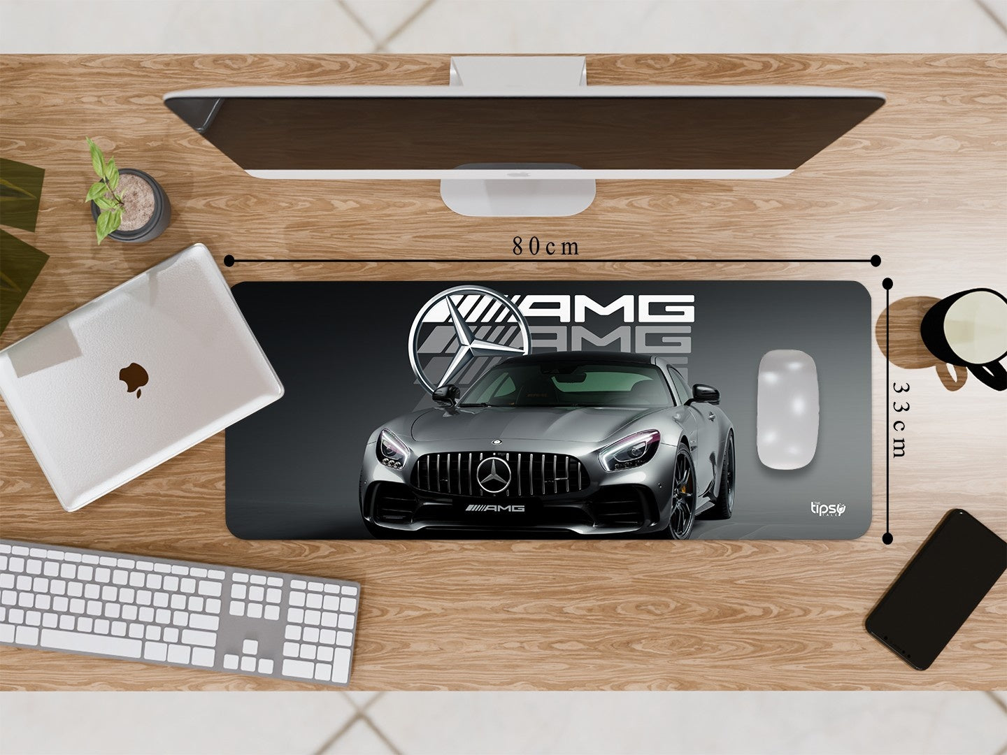 "MERCEDES- AMG GT - EXPLOSIVE POWER" Gaming Mousepad Elevate Your Gaming Experience
