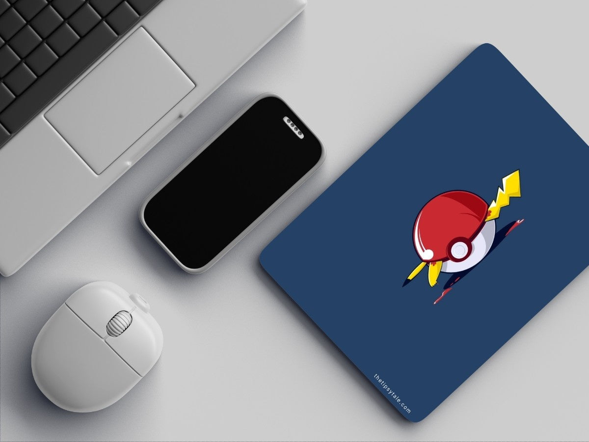 "Pokéball : Pikachu" Mousepad Enhance Your Workspace with Style