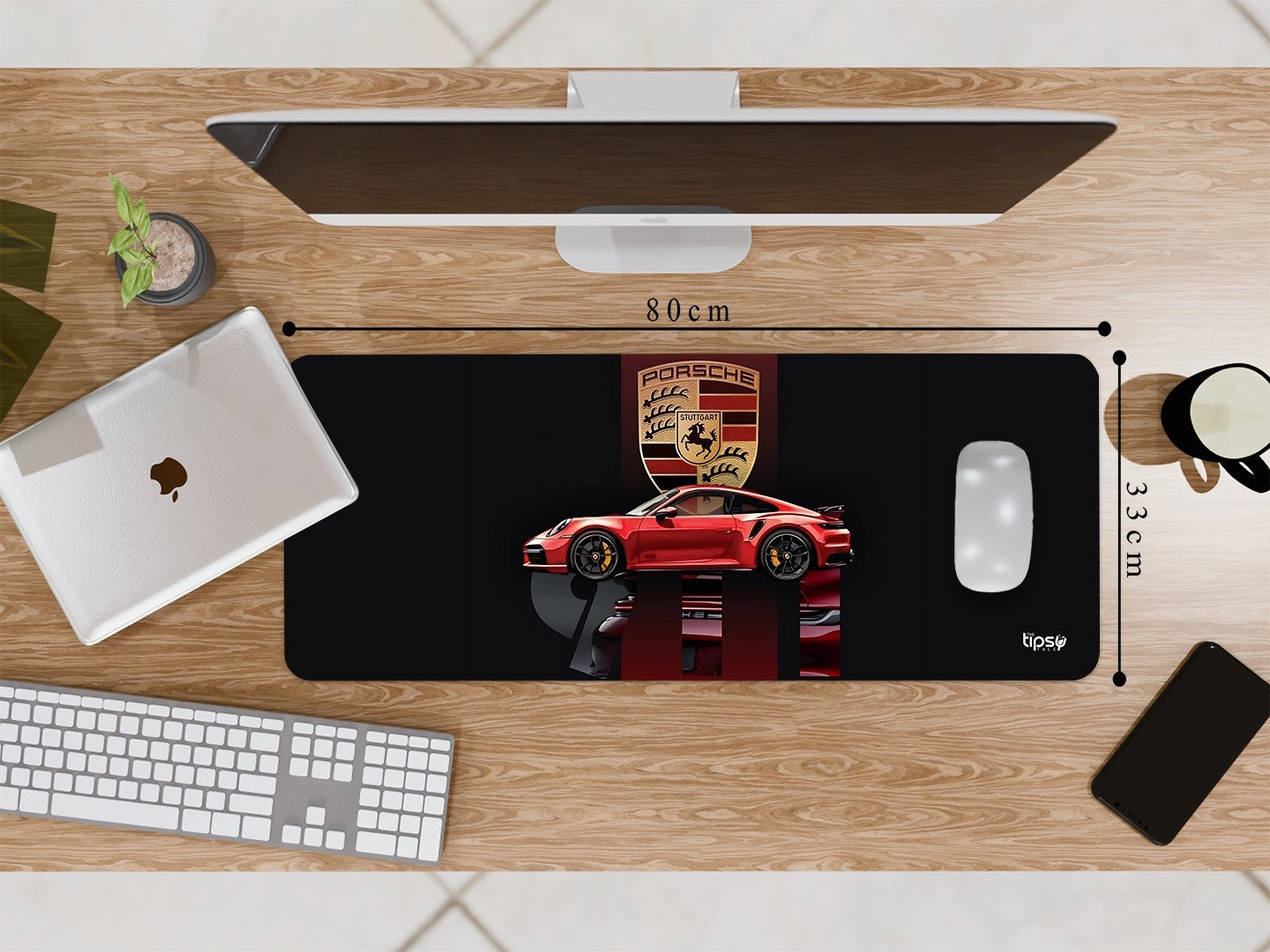 "911 RED PORSCHE" Gaming Mousepad Elevate Your Gaming Experience