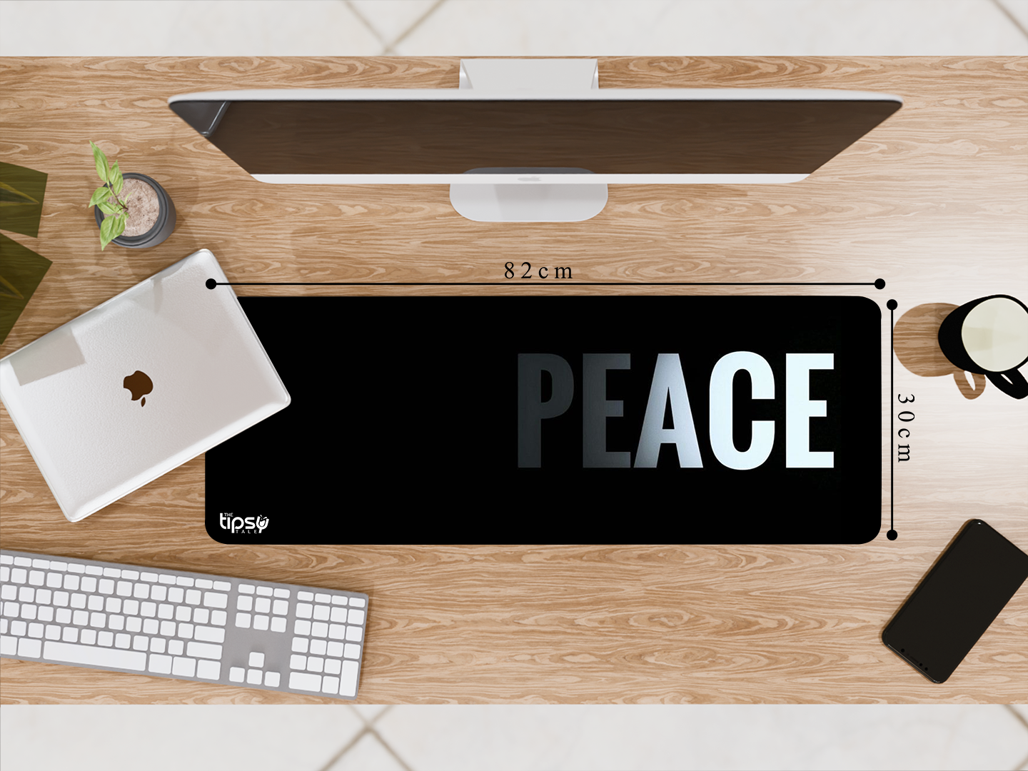 "PEACE" Gaming Mousepad Elevate Your Gaming Experience