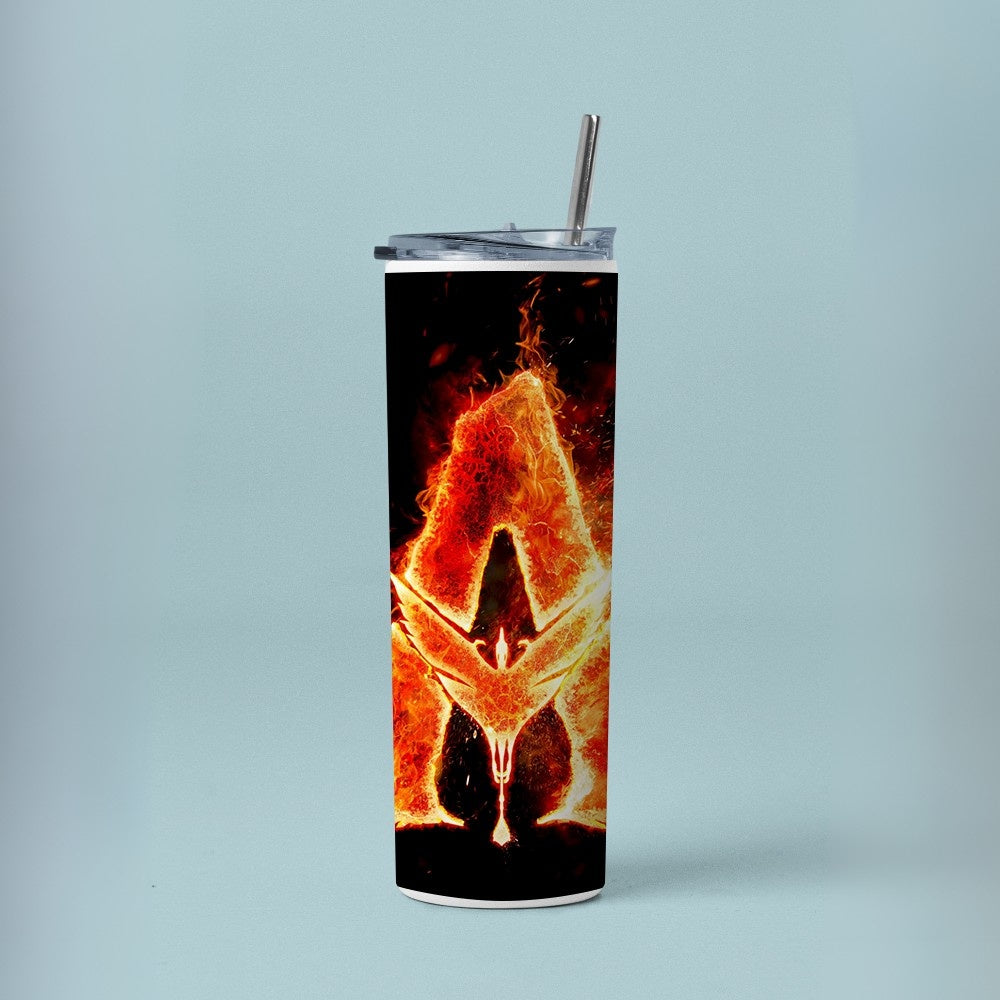 "Avatar: Fire and Ash" Tumbler with Metal Straw