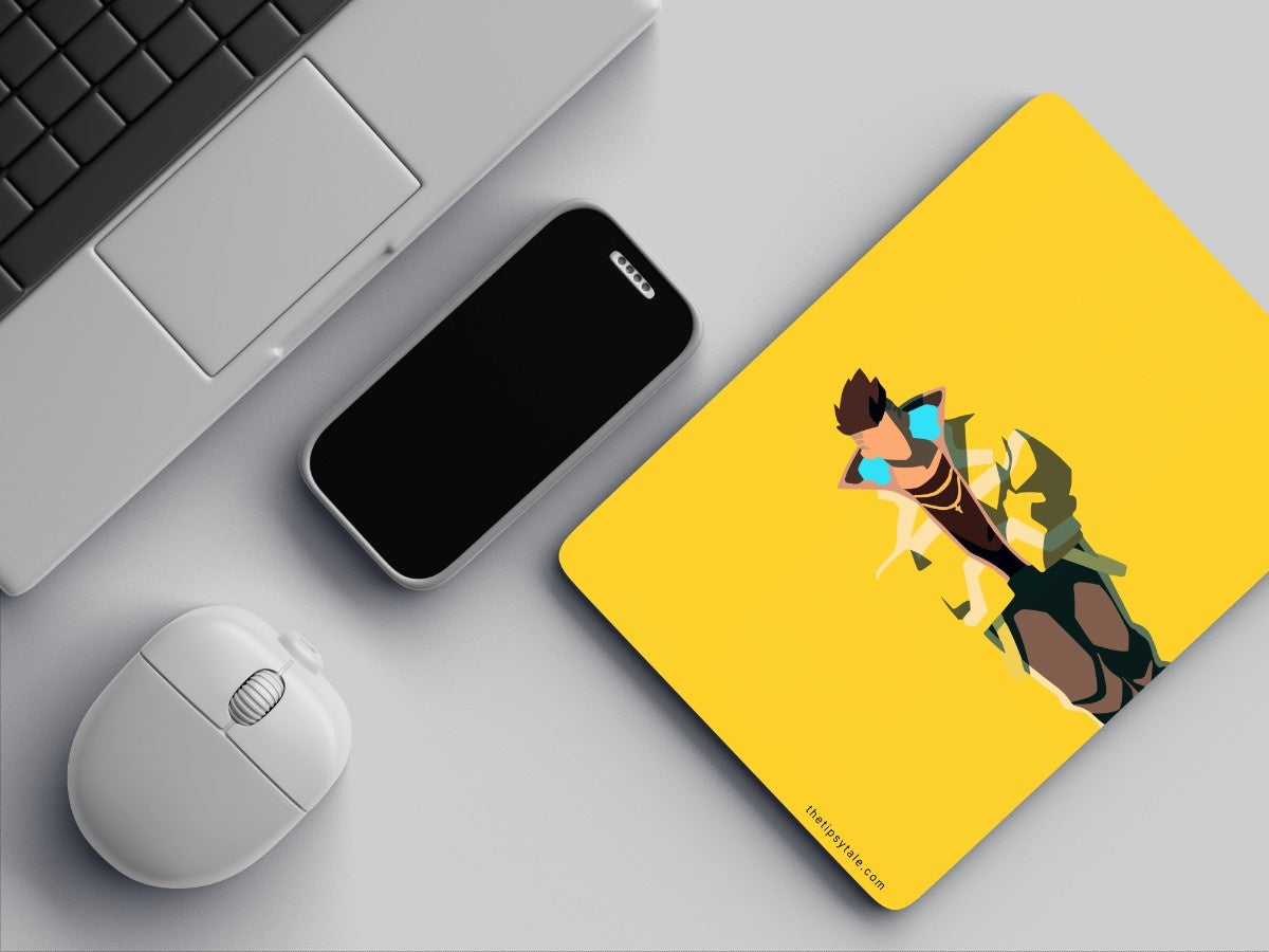 "David Martinez : Cyberpunk Anime" Mousepad Enhance Your Workspace with Style