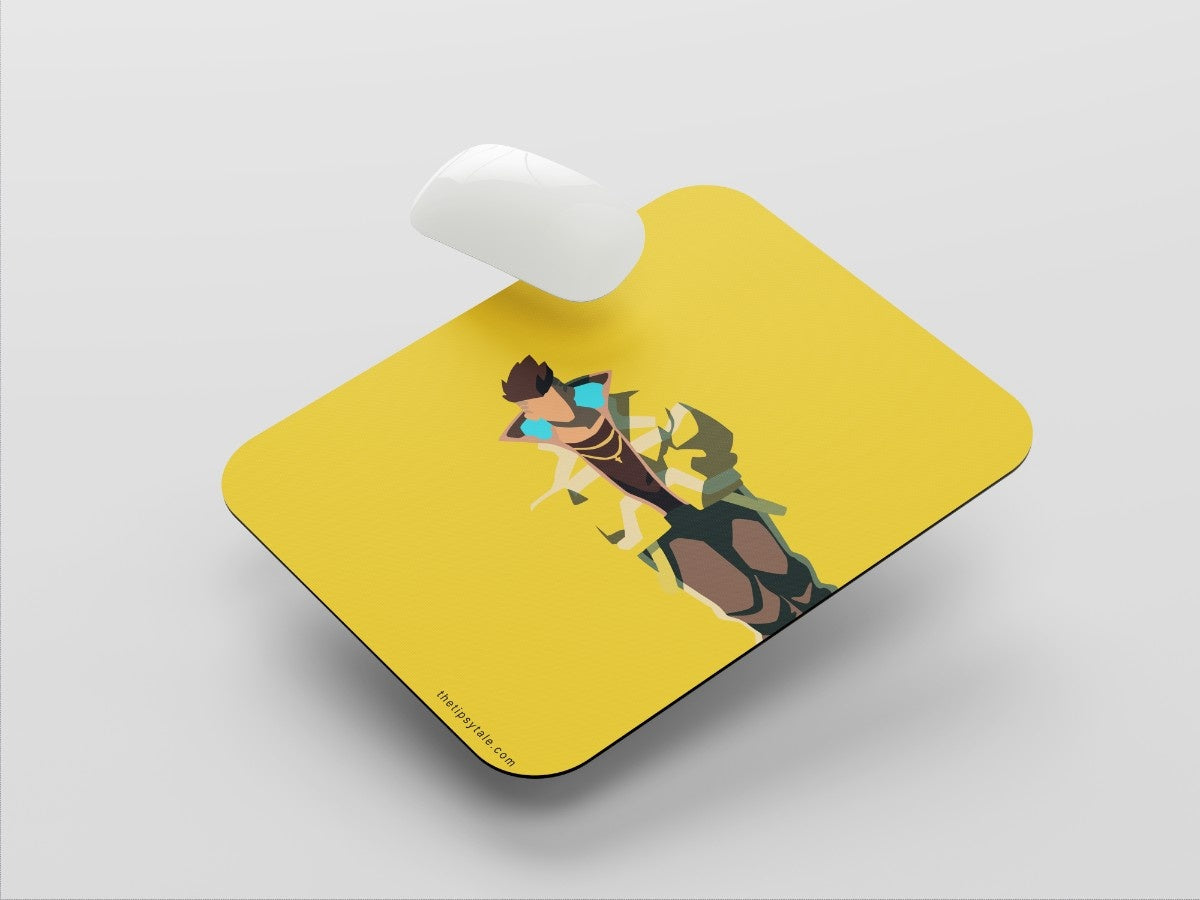 "David Martinez : Cyberpunk Anime" Mousepad Enhance Your Workspace with Style