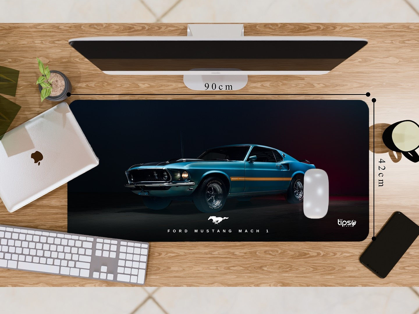 "FORD MUSTANG MACH 1" Gaming Mousepad Elevate Your Gaming Experience