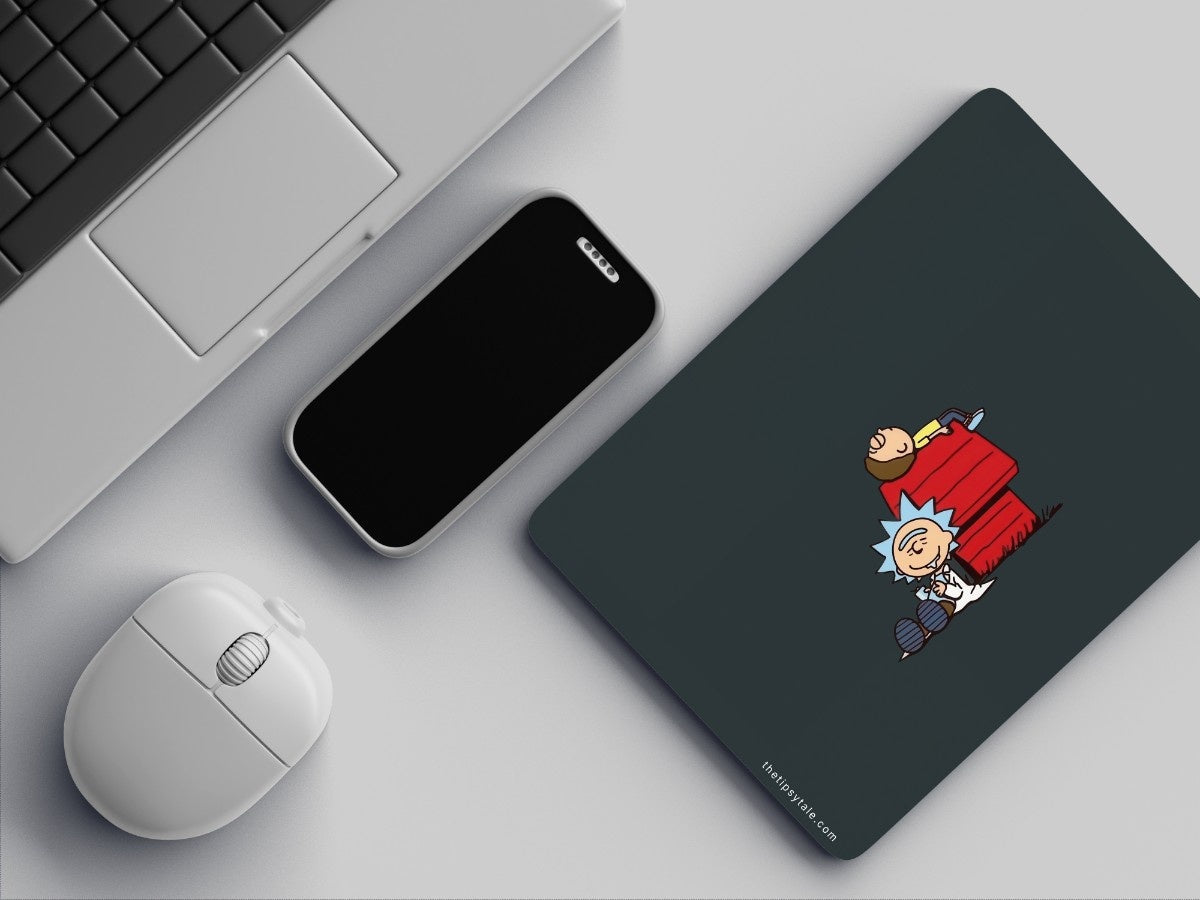"Rick and Morty Animation" Mousepad Enhance Your Workspace with Style