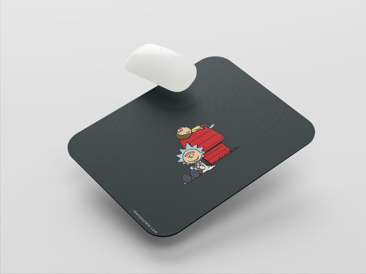 "Rick and Morty Animation" Mousepad Enhance Your Workspace with Style