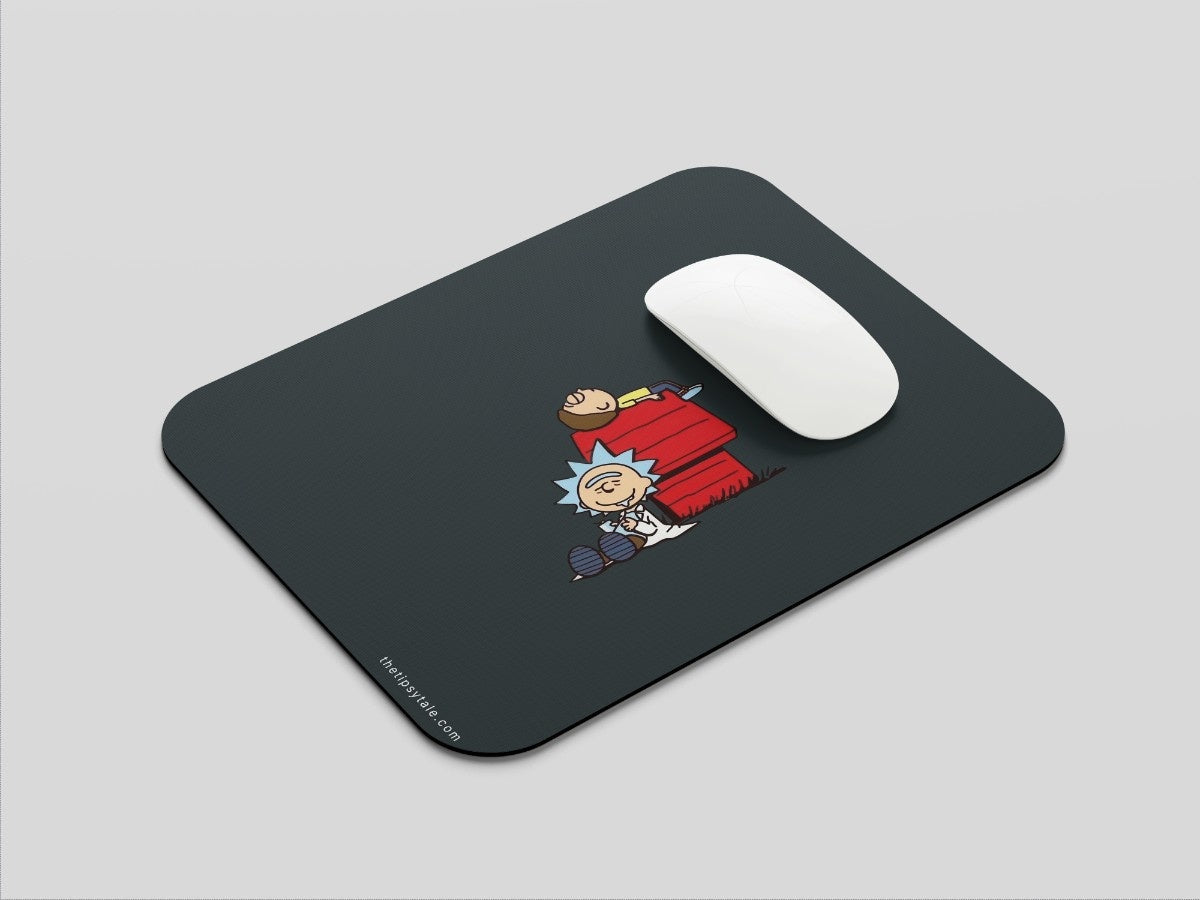 "Rick and Morty Animation" Mousepad Enhance Your Workspace with Style