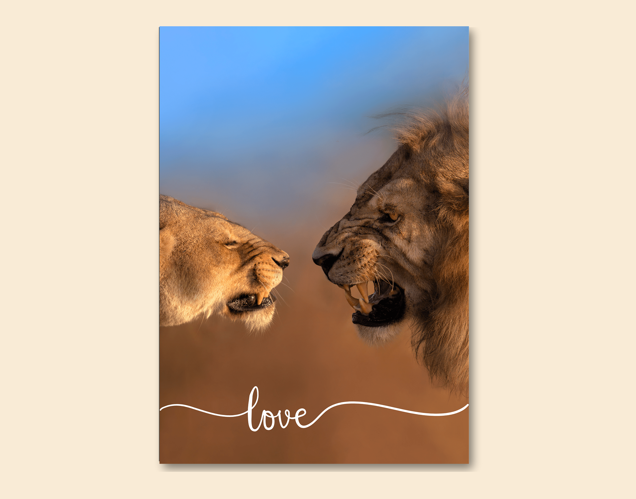 "Animal Lover- Wild Animal Edition"- Shiny & Sturdy Metallic Poster  Art That Pops & Sticks