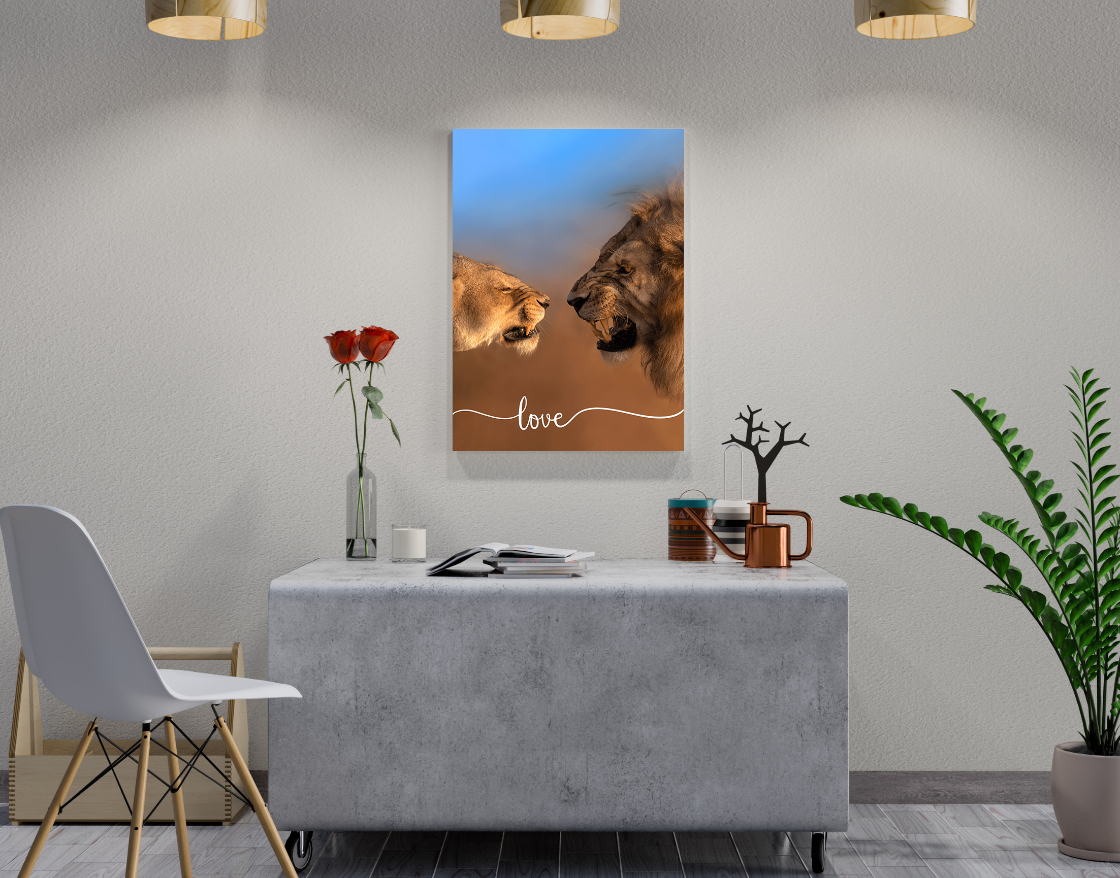 "Animal Lover- Wild Animal Edition"- Shiny & Sturdy Metallic Poster  Art That Pops & Sticks