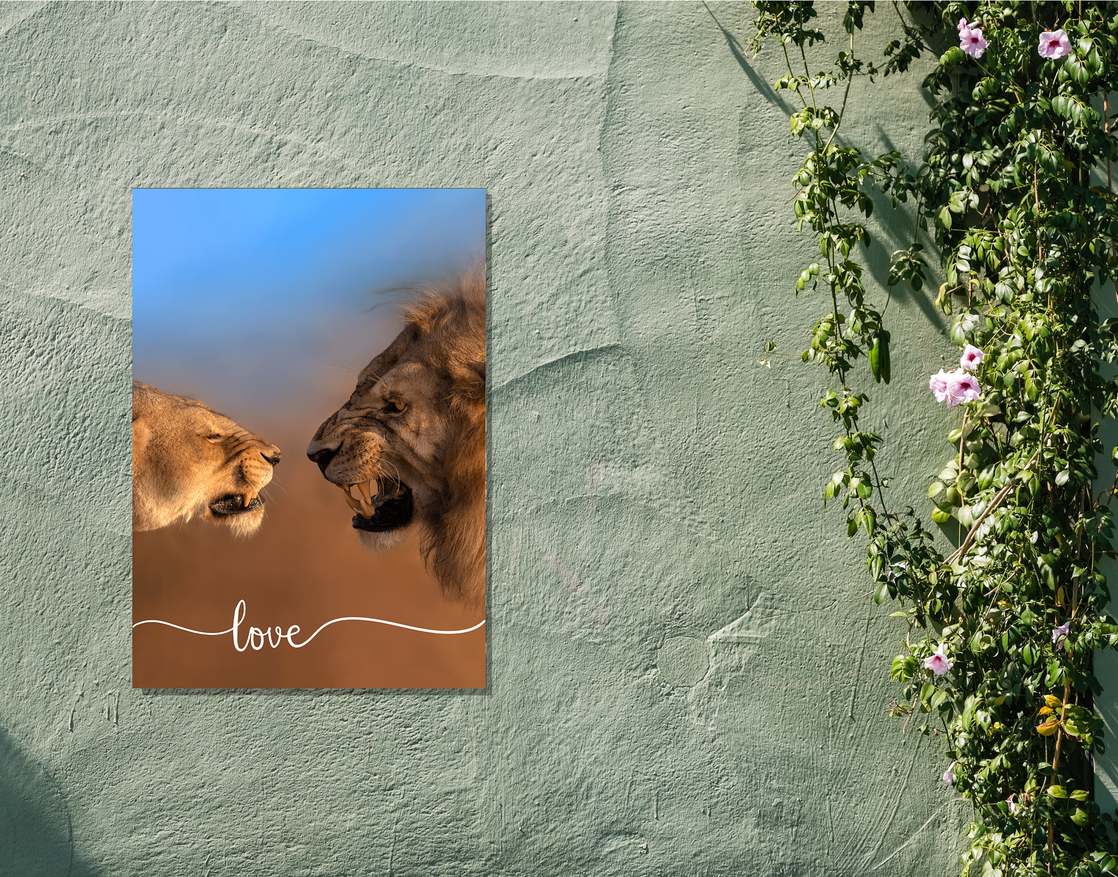 "Animal Lover- Wild Animal Edition"- Shiny & Sturdy Metallic Poster  Art That Pops & Sticks