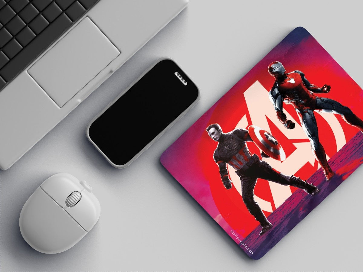 "Avengers: Endgame Captain America " Mousepad Enhance Your Workspace with Style